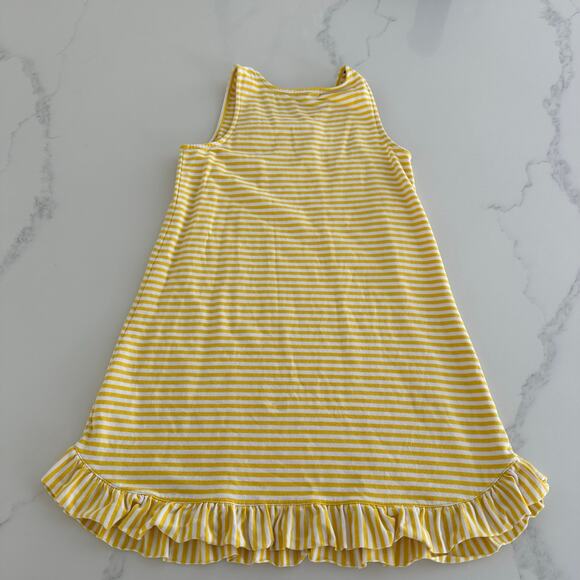 Copper Key Yellow Stripe Dress with Ruffle Size Large - Picture 5 of 6